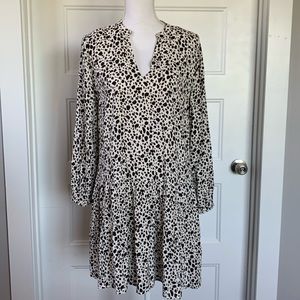 Gap two tier Cheetah print midi dress size M